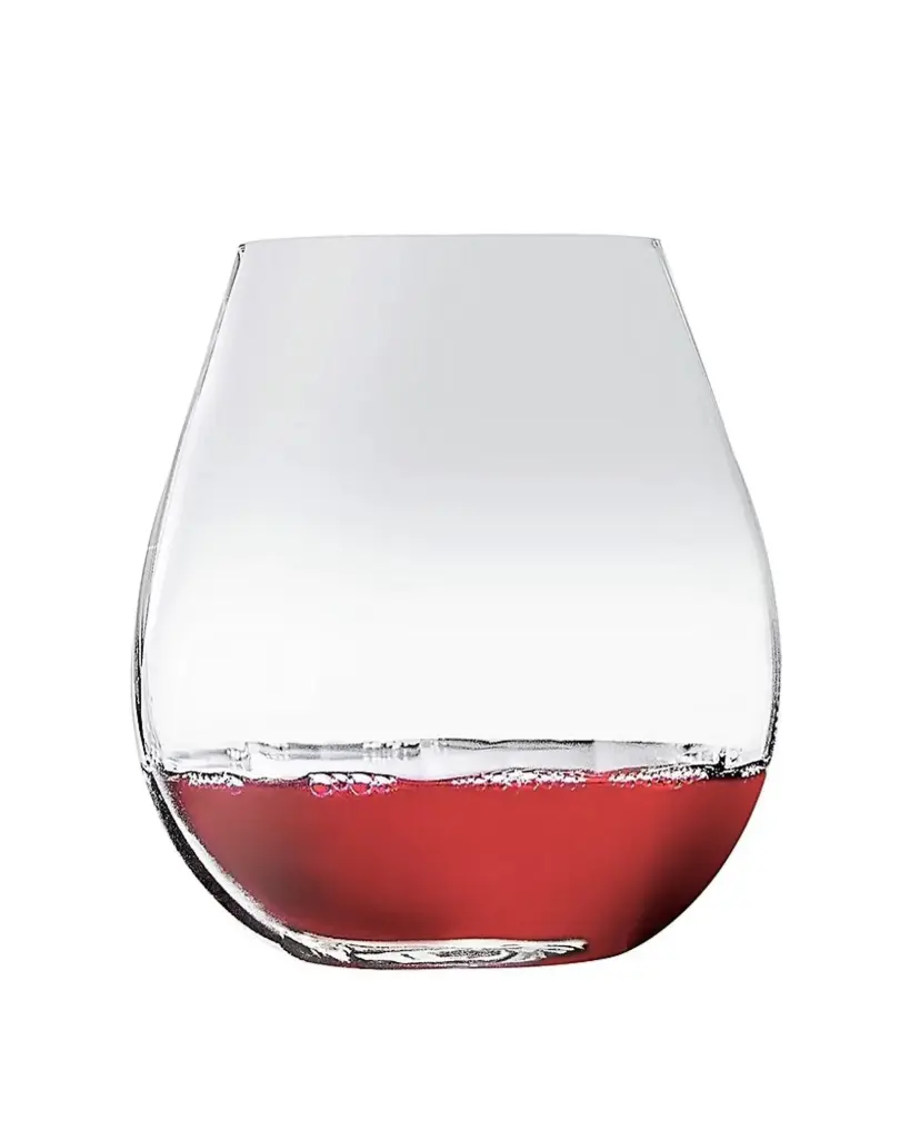 Versailles Burgundy Stemless Red Wine Glass 600ml