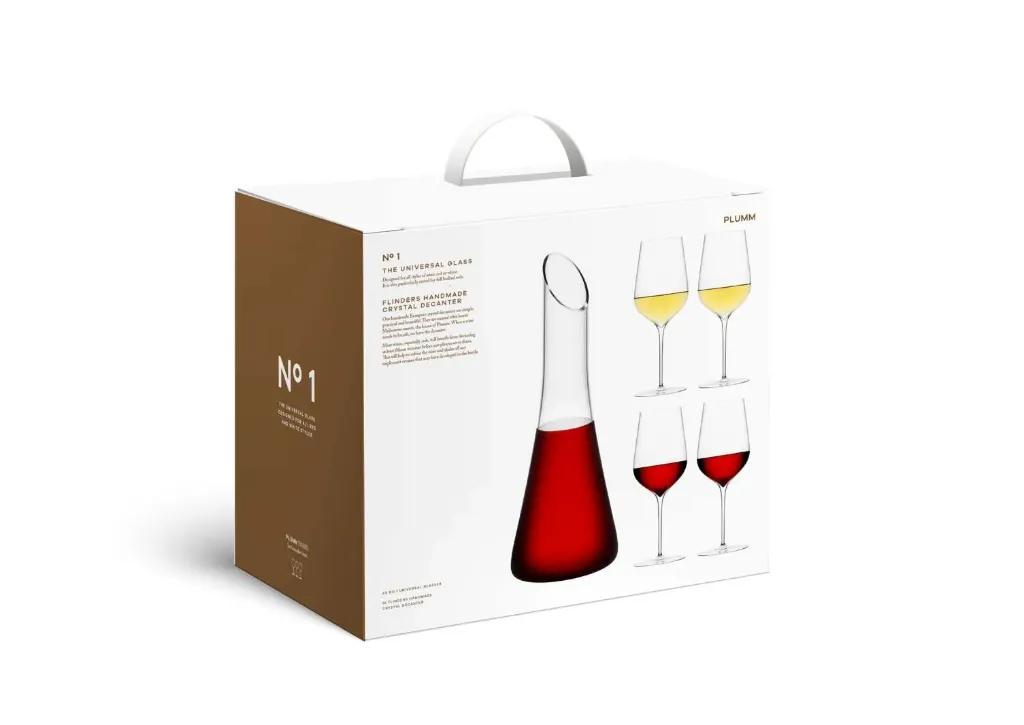 Gift Set – 4x Plumm Three No 1 & Flinders Decanter