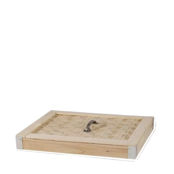 [407033] Square Bamboo Steamer - Lid - 400x400x65mm