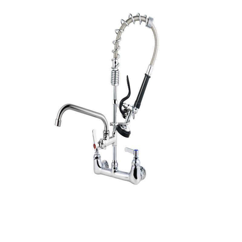 Commercial Faucet with Pre-Rinse Sprayer - ZBS-M5803B Wall-Mounted