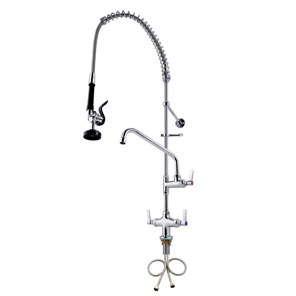 Commercial Faucet with Pre-Rinse Sprayer - ZBS-5804B - Bench Top