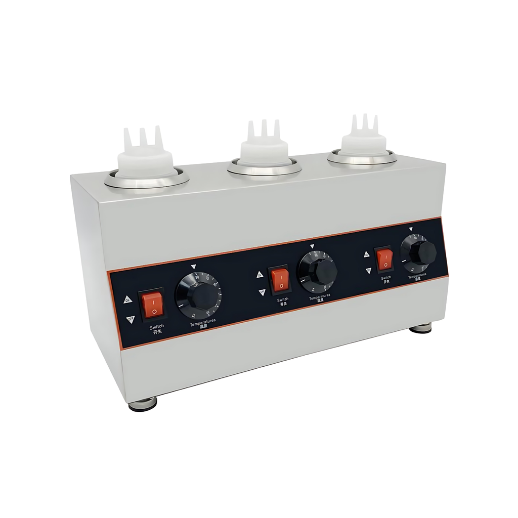 Electric Sauce Warmer - 3 Girds - 430x195x230mm - D2019-3