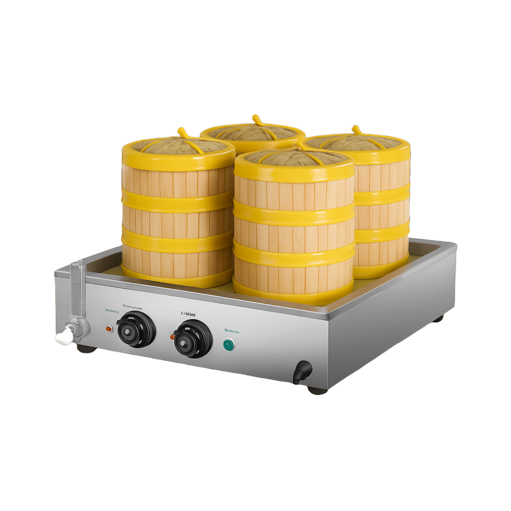 Electric Steamer - Benchtop - 4 Heads - 475mmx495mmx140mm - 3kW