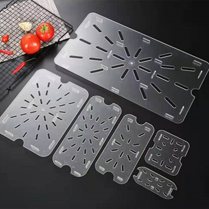 Gastronorme Pan Drain Plate - PolyCarbonate - 1/1 - Clear