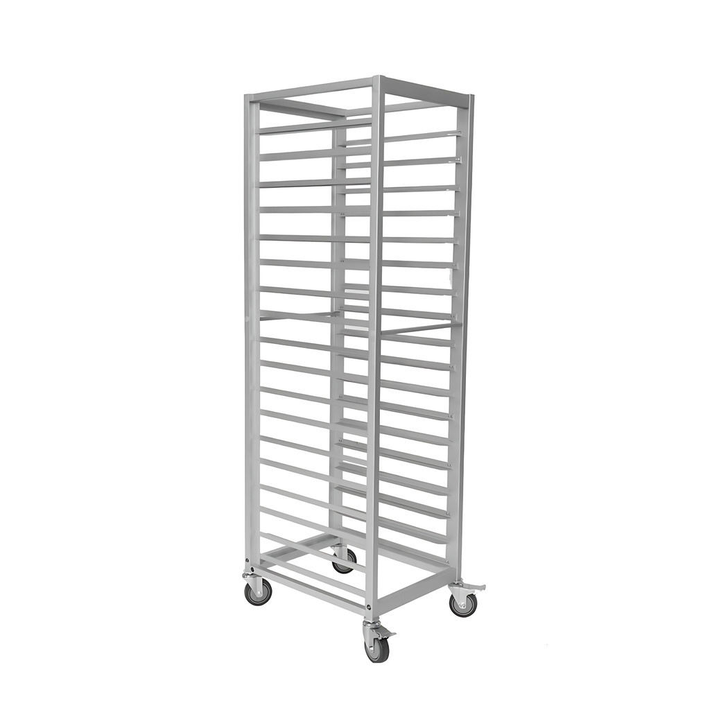 Baking Tray Trolley - 18 Tiers - Silver - Heavy Duty