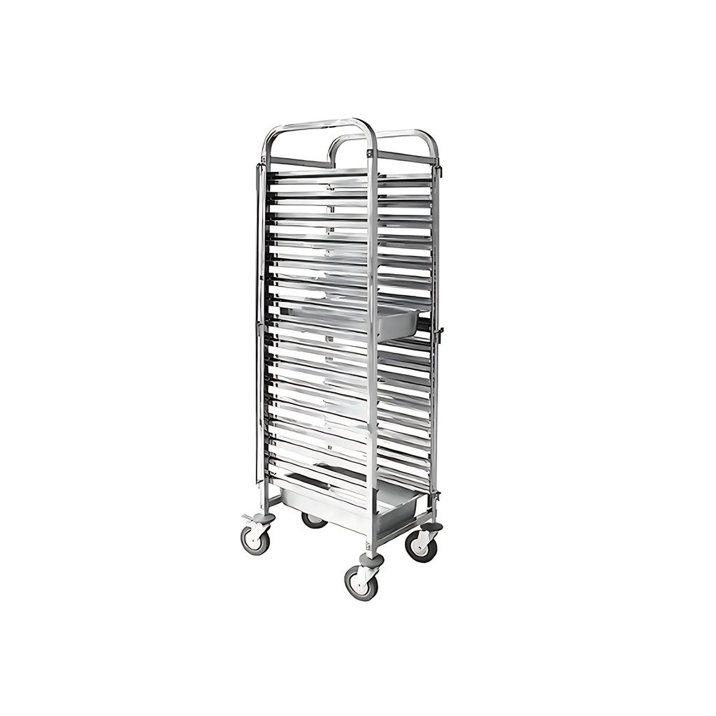 Baking Tray Trolley - 18 Tiers - 1/1 GN pan - 470mmx620mmx1800mm