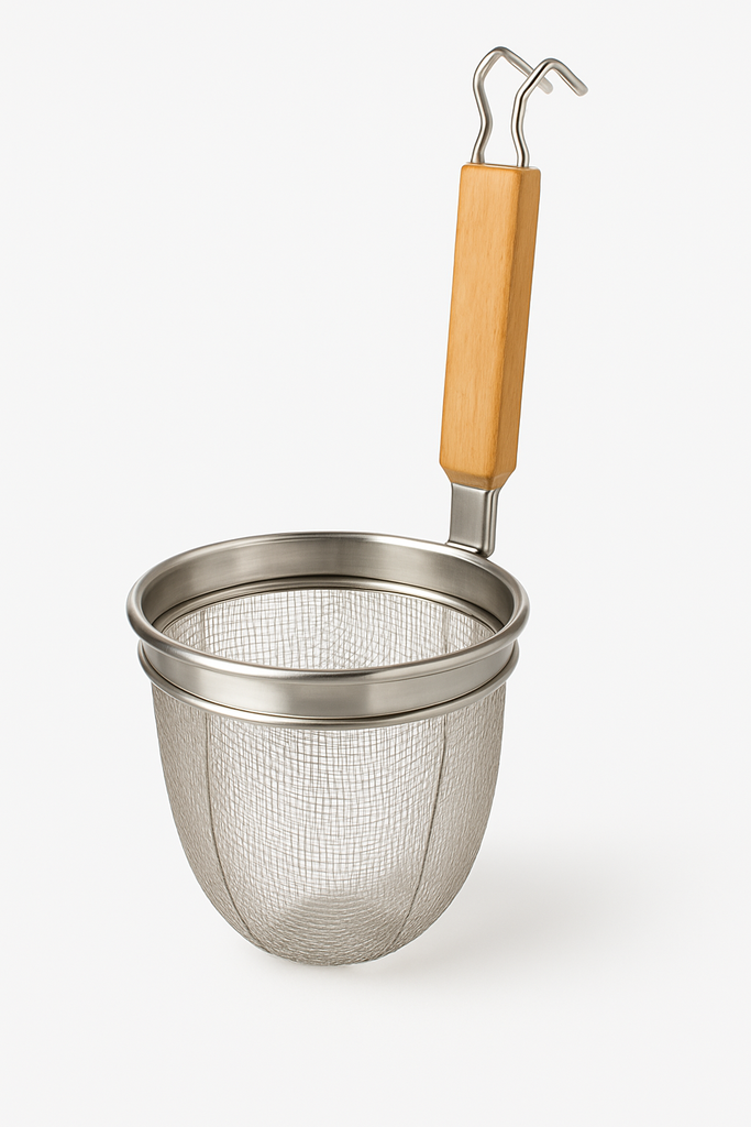 Noodle Basket - Mesh - Wooden Handle