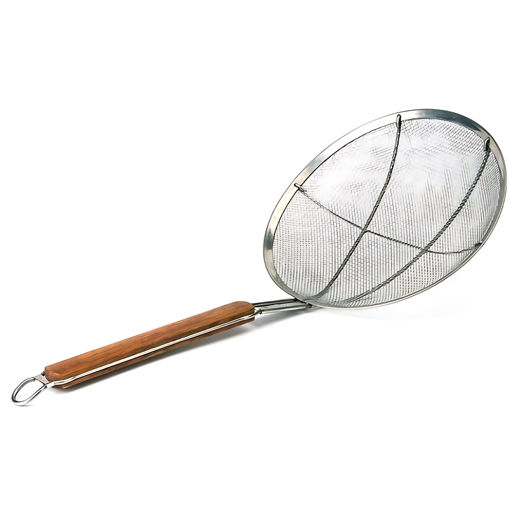 Skimmer - S/S - Mesh - Wide Rim - Wooden Handle - 280mm - 11"