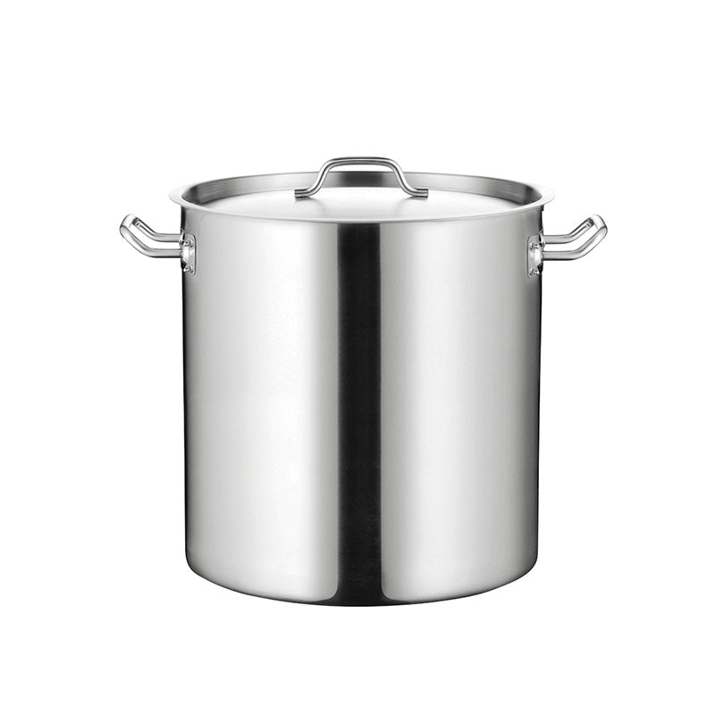 Stock Pot - (03) - IH - S/S 304 Stainless Steel - 12L - Ø250mmx250mmx0.8mm