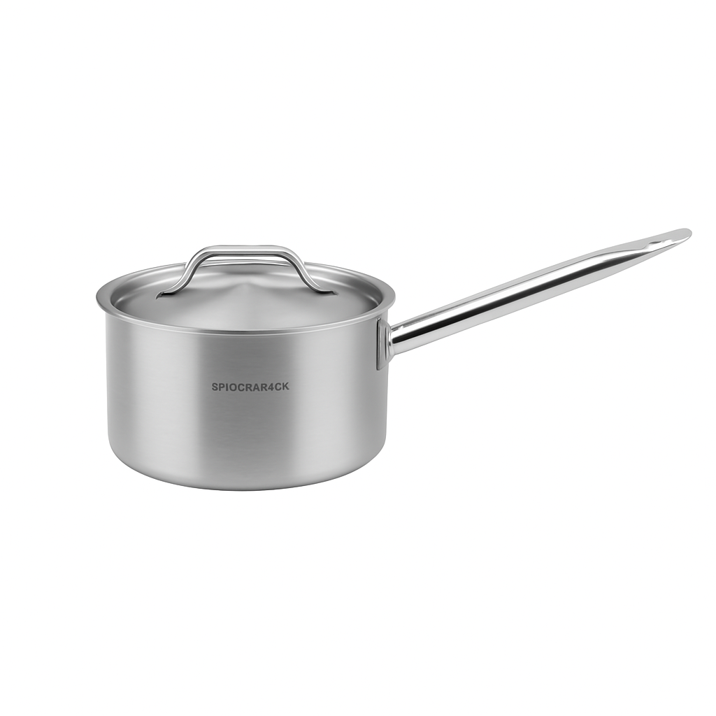 Sauce Pot - (03) - IH - S/S - Handle - Tall - with Cover - Ï†240xH140