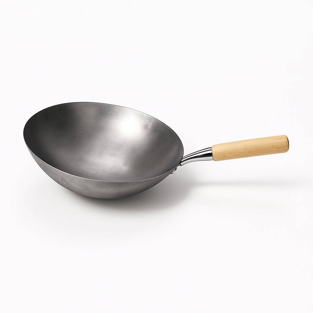 Wok - Iron - Wooden Handle - Ø400mm - 16"