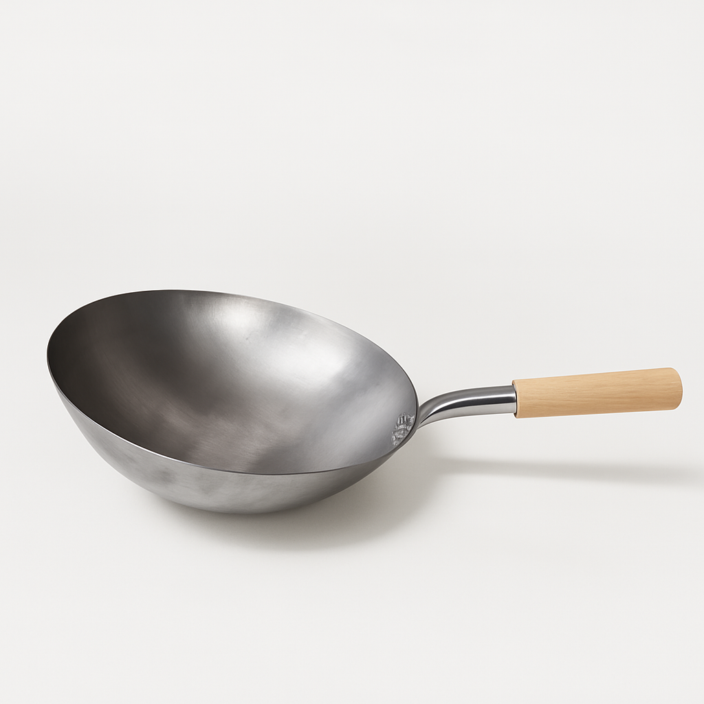 Wok - Iron - Wooden Handle - Ø430mm - 17"