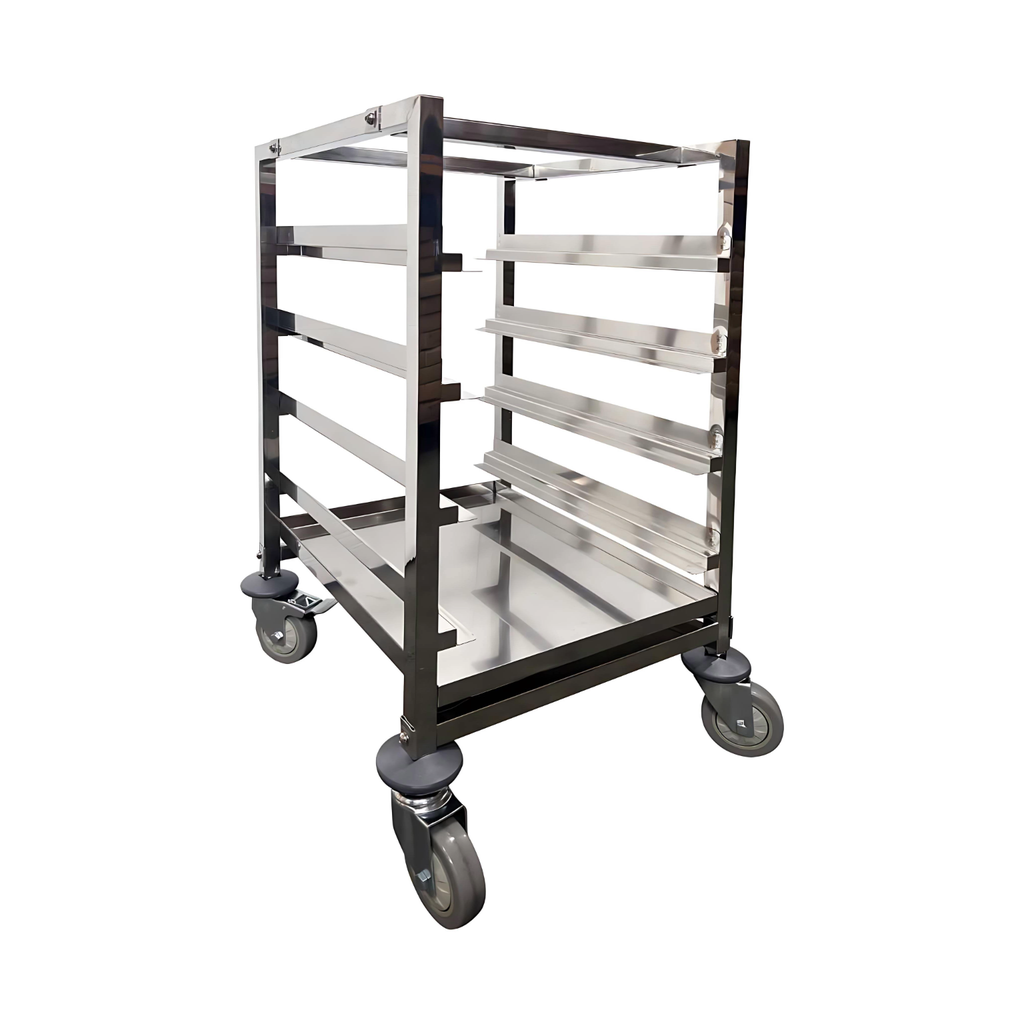 Glasswasher Basket Trolley - with castors - 4 Tiers - 450mmx520mmx850mm
