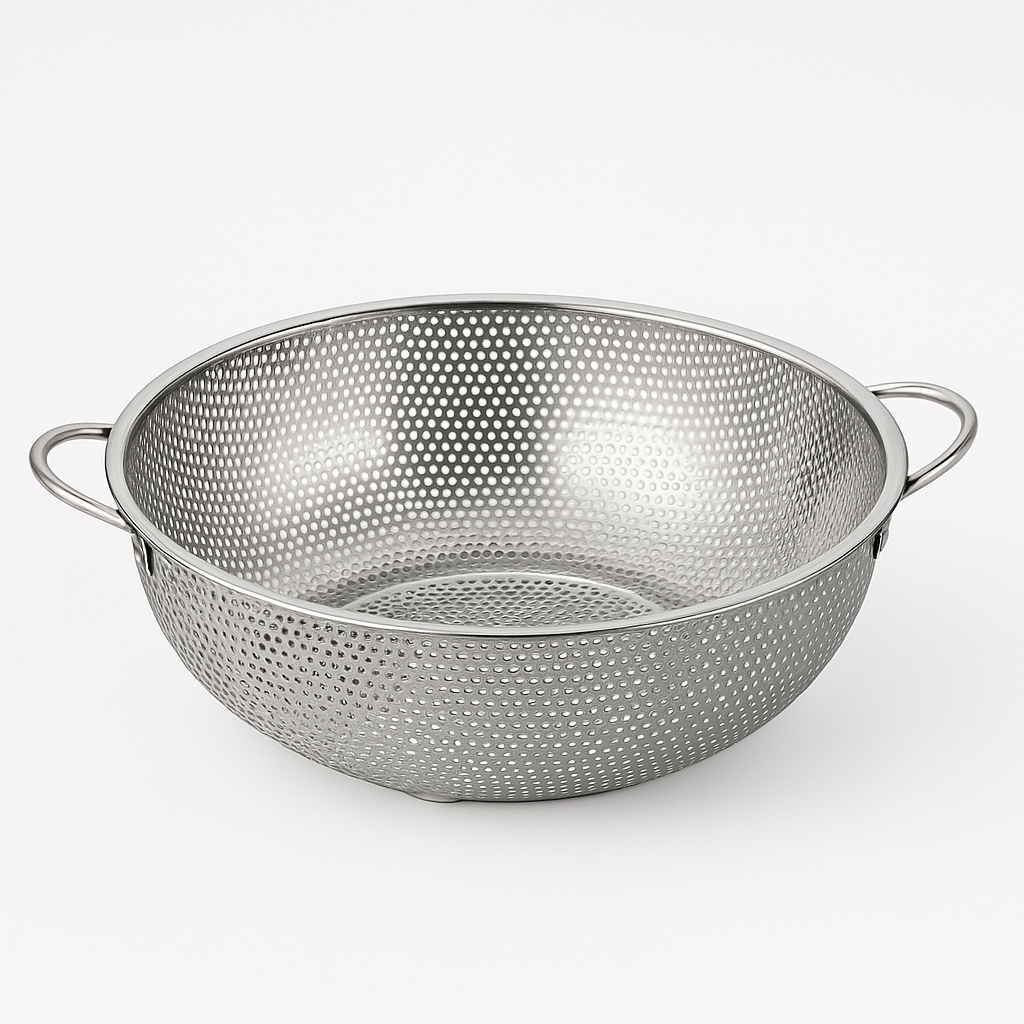 Fine Colander - Perforated - with Ear- S/S - Multiple Use - 345mmØ